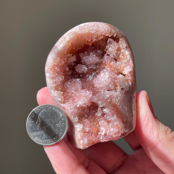 レッドピンクアメジストドゥルージークラスター：フリーフォーム