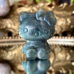 ギャラクシー ゴールデン グリーン ラブラドライト かわいい猫 クリスタル デコレーション 子猫 クリスタル 猫 ギフト デコレーション 猫 ゴス ひよこ ギフト 猫の彫刻 猫の置物 猫 デコレーション
