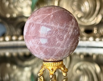 サイバーパンク フラッシュムーンストーン スフィア (312g) --- 関税