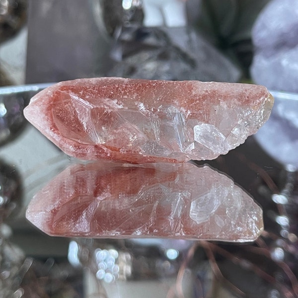 Brazil Tangerine Lemurian Quartz Point Lemurian Quartz Crystal Tower Orange Quartz Point Jewelry Making Electroform Stone Brazil Pink Quartz