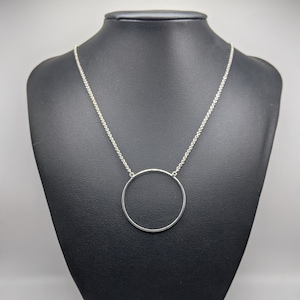 Lele sadoughi silver circle necklace top
