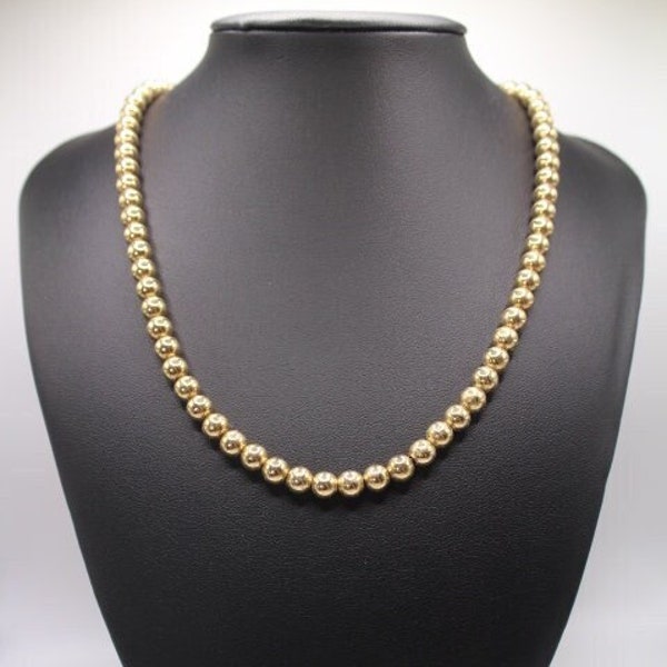 Napier Vintage Gold Tone Beaded Necklace