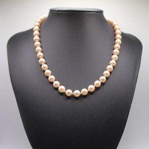 Vintage Monet Cream Colored Faux Pearl Necklace