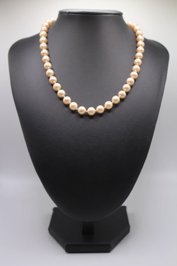 Vintage Monet Cream Colored Faux Pearl Necklace - image 1