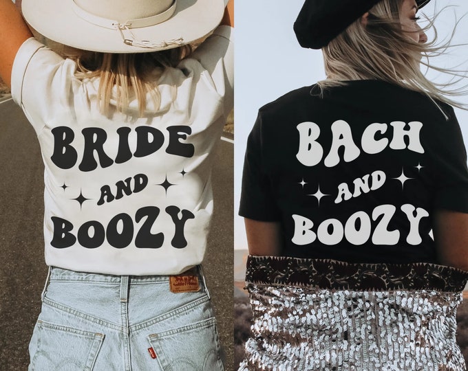 Bach and Boozy Custom Bachelorette, Retro Oversized Bach Party Shirt ...