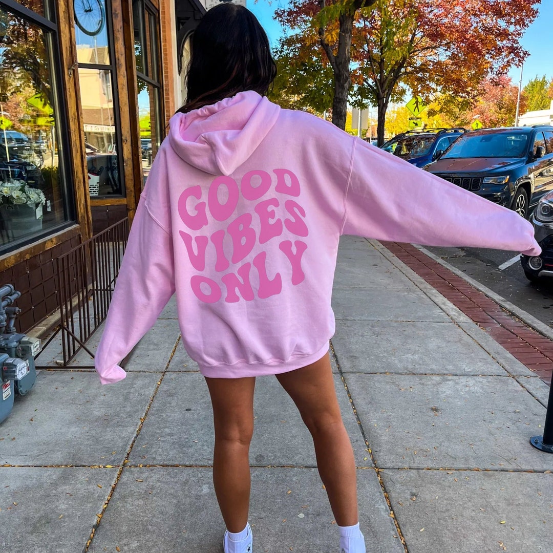 No Sugar Just Honey Navy Hoodie - Positive Vibes Streetwear