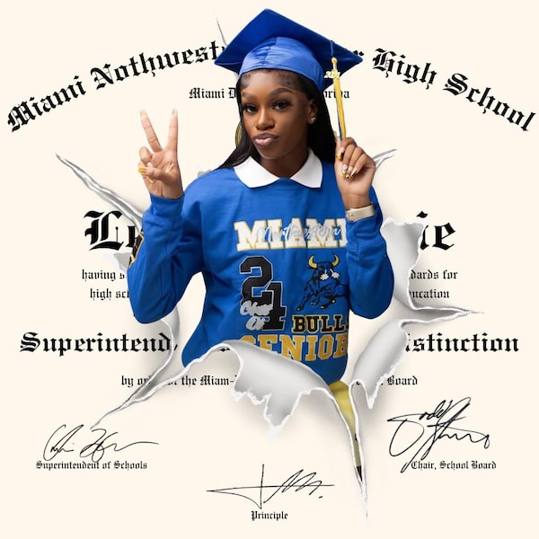 Gráfico recortado de diploma de graduación