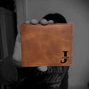 Regalo del Día del Padre, Cartera personalizada, Cartera de hombre, Regalo de cumpleaños para hombres, Cartera grabada