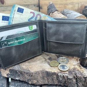 Cadeau de fête des pères, portefeuille personnalisé ,portefeuille en cuir , cadeau personnalisé pour lui,  mari, portefeuille personnalisé