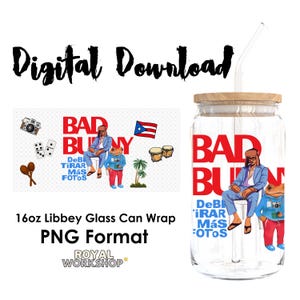 DTMF I PNG, Digital Download, 16oz Libbey Glass Can UVDTF Cup Wrap Design