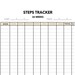 Walking Tracker (printable) Etsy
