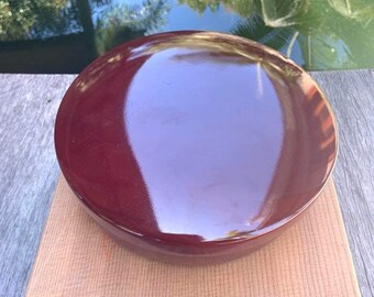 Vintage Japanese wooden lacquered bowl