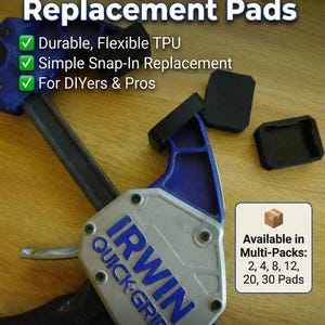 Coussinets de rechange compatibles avec les pinces Irwin Quick-Grip : poignées en caoutchouc durables et flexibles