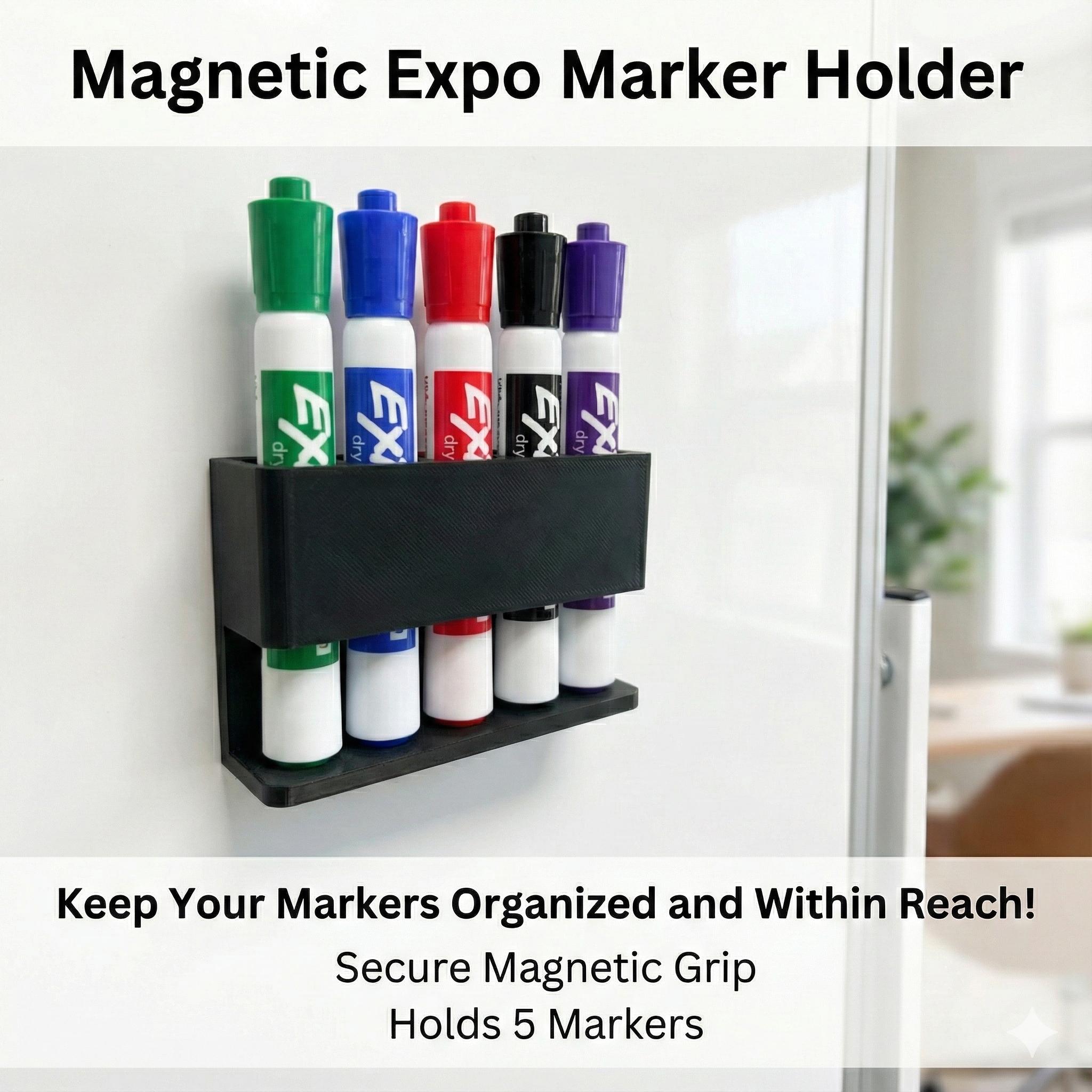 Magnetic Whiteboard Holder With Colorful Magnetic Markers And Eraser Cap For School Office Home From Markers - Price 7.93