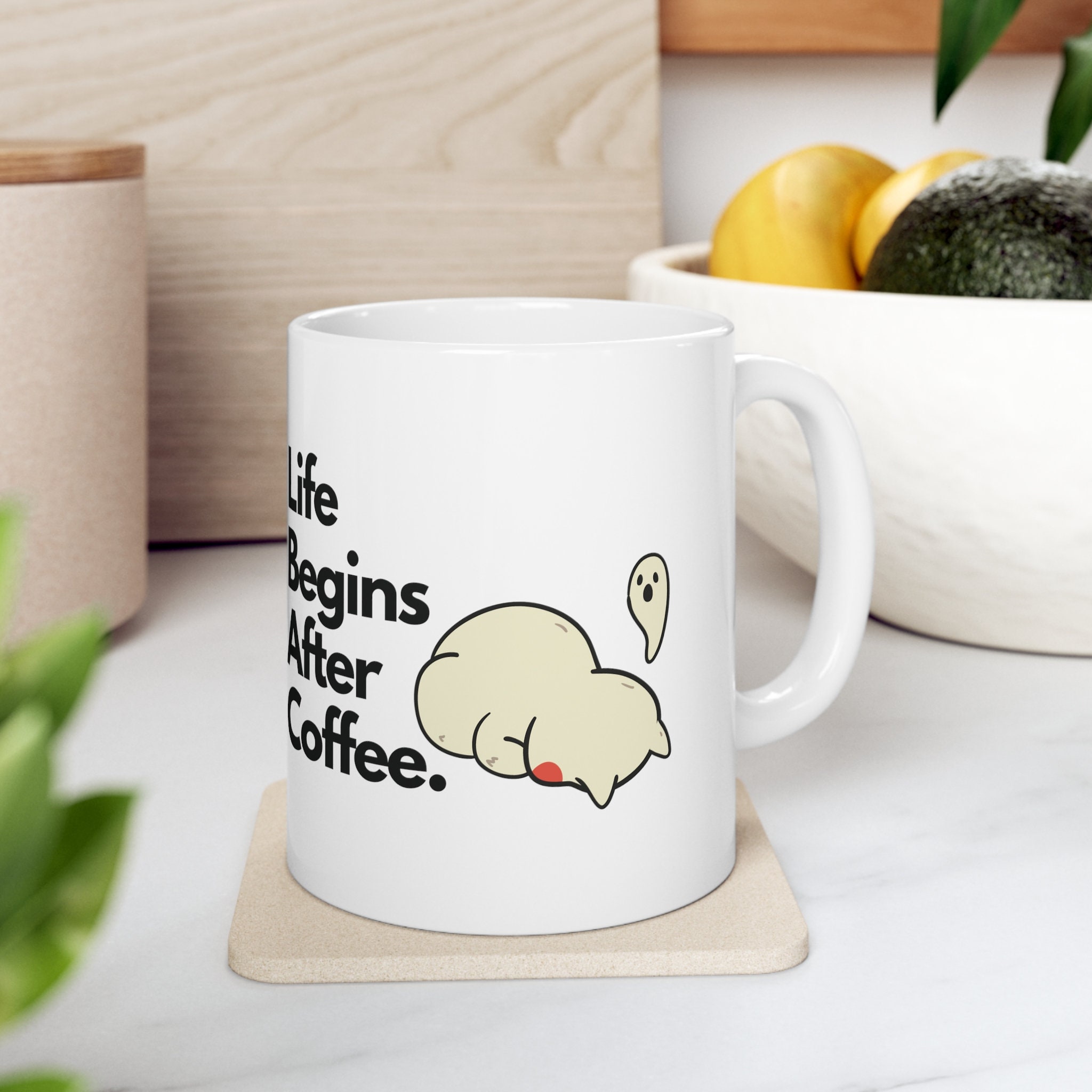 Life Beings After Coffee Cute Coffee Mug Mugful Gift Funny Gift, Funny