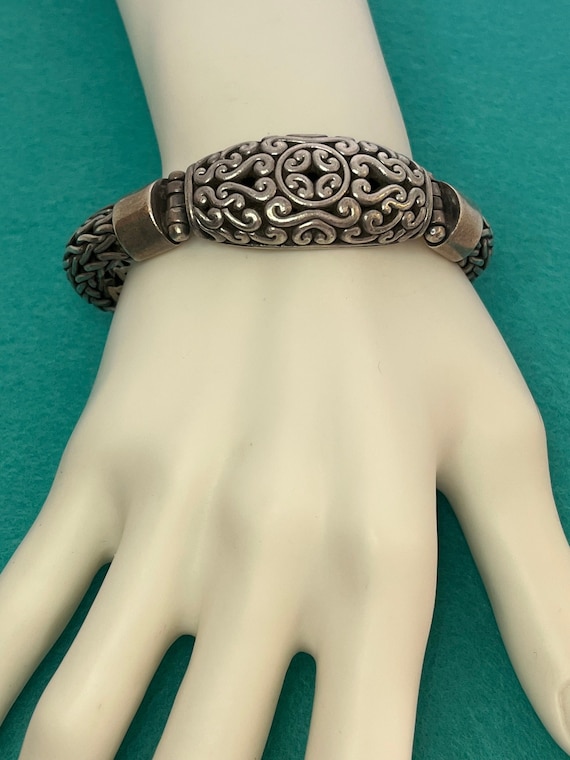 Vintage Thai .925 Sterling Silver Signed Bracelet