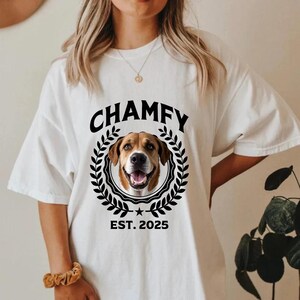 Custom Pet College Sweater Using Pet Photo- Name, Embroidered Dog Hoodie, Custom Dog Face Sweatshirt, Pet Lovers Gift, Gift For Mom