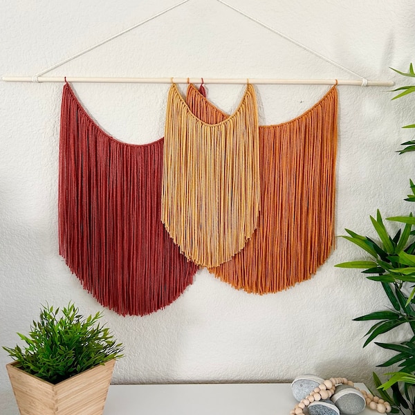 Red Wall Hanging Etsy