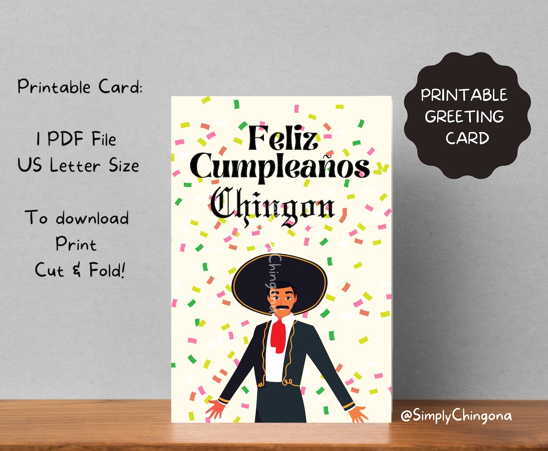 PRINTABLE- Happy Birthday, Sapo Verde Chingon Greeting Card, for Latino and  Hispanic Tarjeta De Cumpleaños - Etsy, image size:1080x889