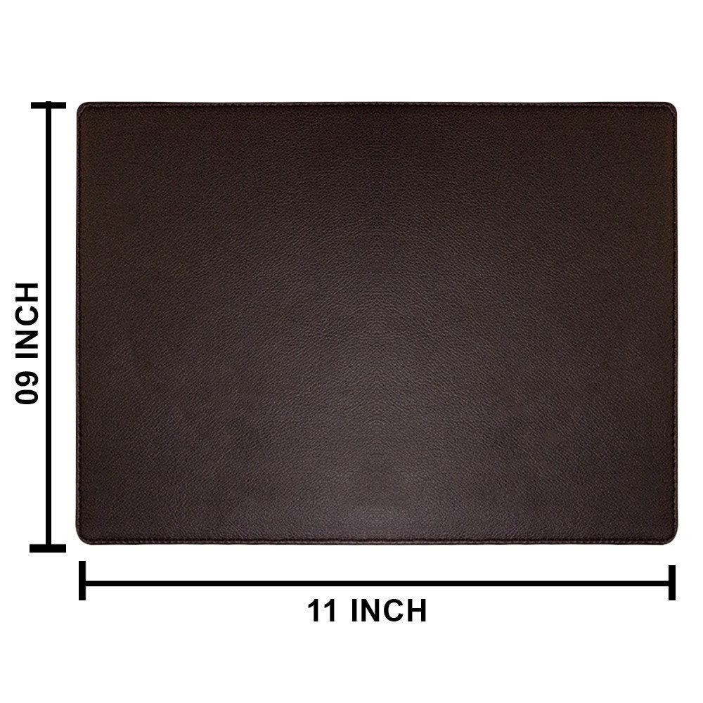 Faux Leather Placemats Heavy Duty Crocodile Texture Set of 4 Waterproof