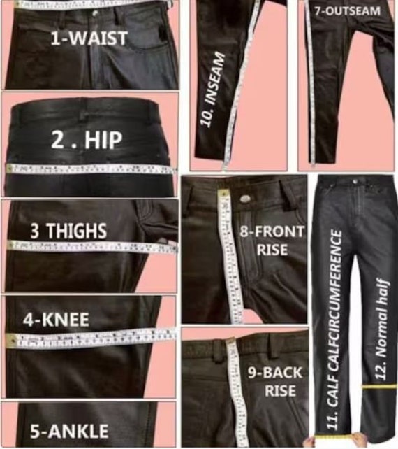 Women's Motorcycle Real Sheep Leather Chaps Pants, Party Pants Handmade  Casual Skinny Ladies Sexy Ass Pants, Biker Trousers With Buckles -   Canada