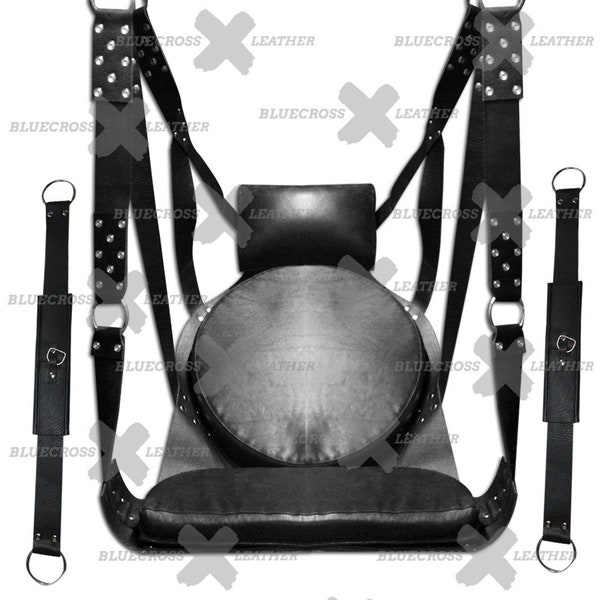 Sex Swing & Sling | Exclusive VIP Real Leather Sex Sling BDSM Bondage Critical Role | Heavy Duty Extreme Sling