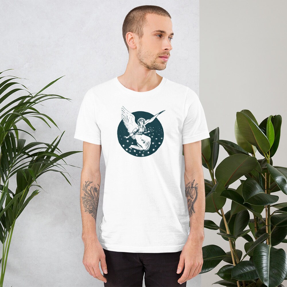 Angel Vintage Design Short-sleeve Unisex T-shirt - Etsy Angel Vintage Design Short-sleeve Unisex T-shirt - Etsy