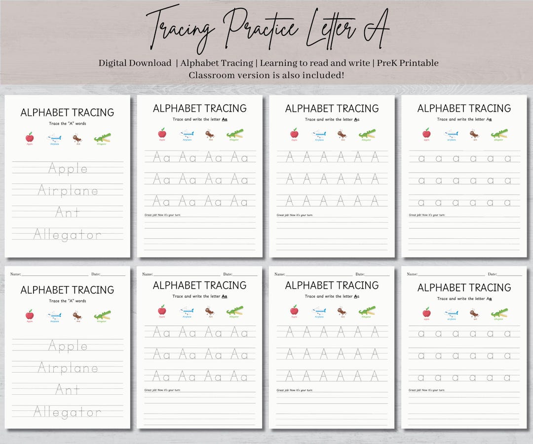 Alphabet Learning, Tracing Worksheets, A Tracing Worksheet, Tracing ...