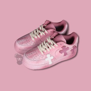 Aangepaste AF1 &#39;Roze Kruizen&#39;