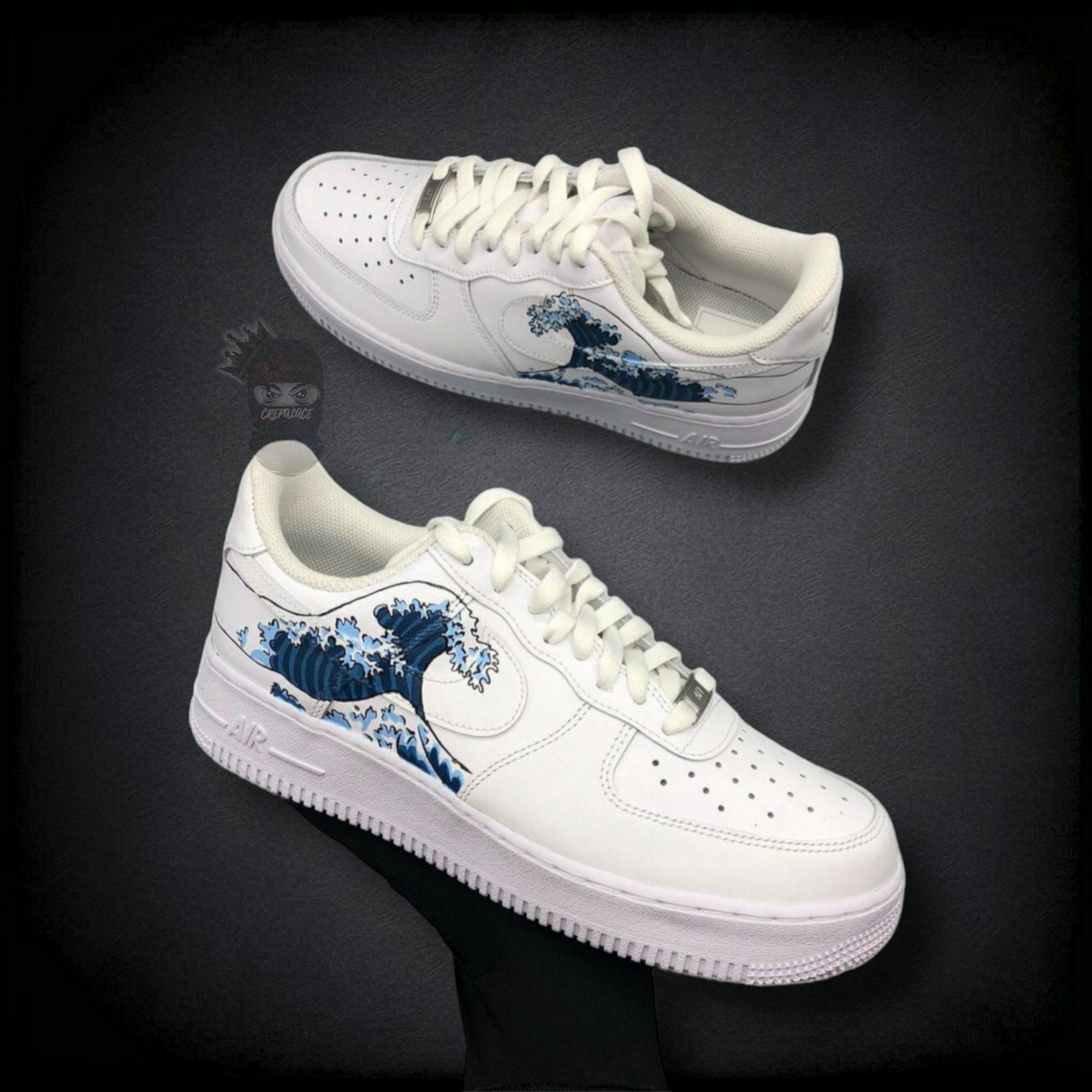 Custom AF1 'the Great Wave' - Etsy Canada