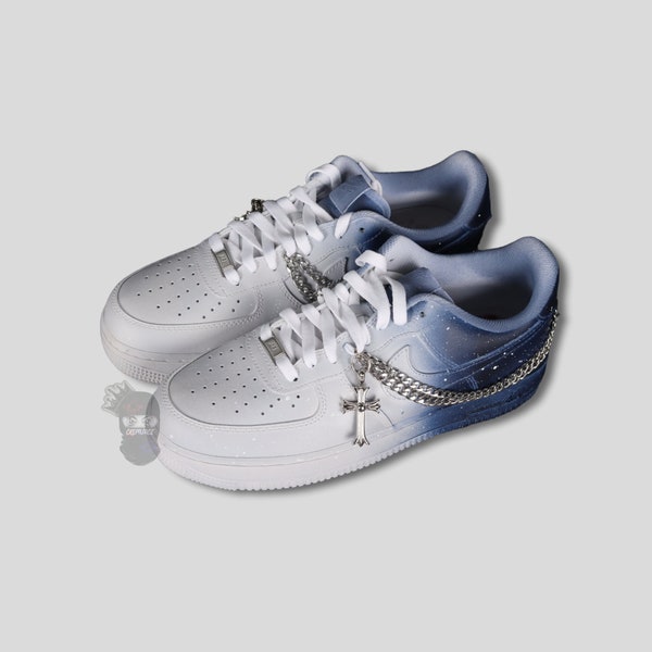 af1 half black half white