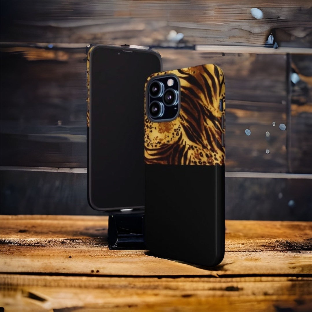 Black Leopard Print Case Animal Print iPhone Cover Classy Phone Case