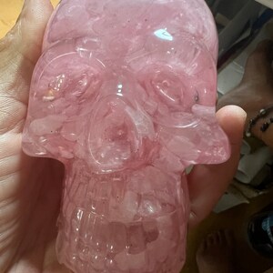 Rose Quartz Skull