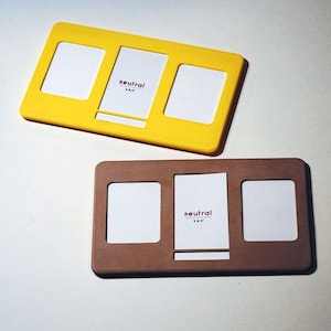 2 "x3" Mini Bilderrahmen Triptychon Display NEUTRAL Produkte