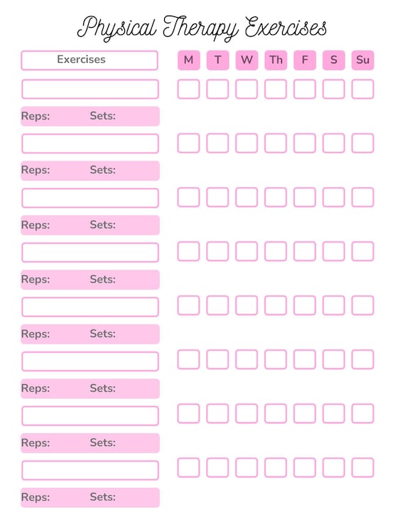 Physical Therapy Exercise Guide