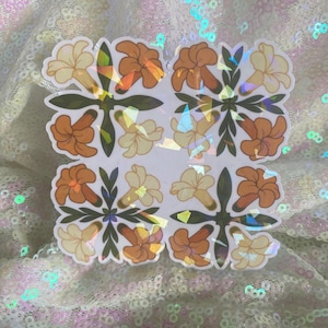 Puakenikeni Quilt|Stickers