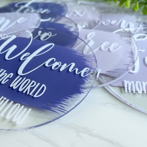 Baby Milestones Acrylic Disc Collection | Acrylic Disc Collection | Babies First Year | Baby Milestone Discs | Baby Shower Gift | First Year