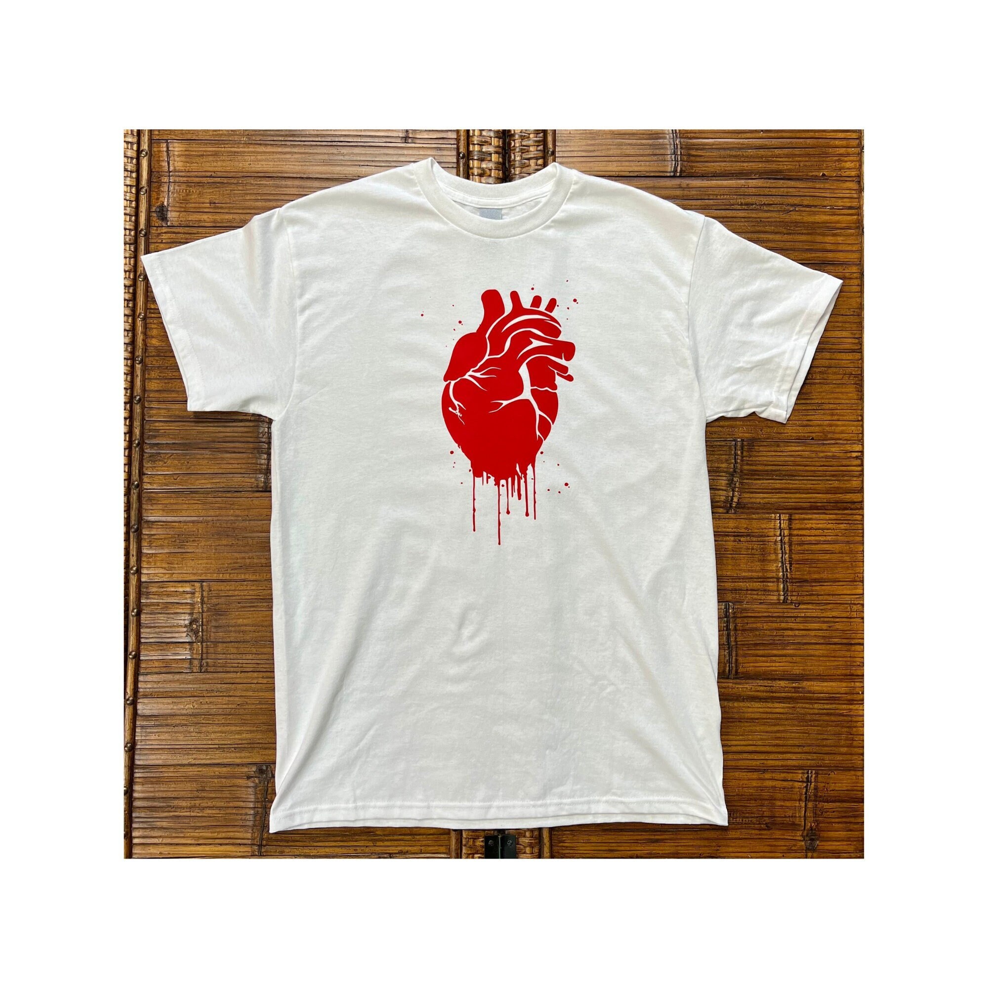 Bleeding Heart Shirt Graphic Tee Custom 