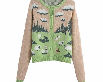sheep sweater cardigan