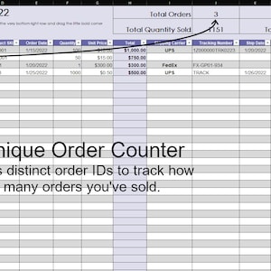 Simple Order Tracker Template: MS Excel Spreadsheet (digital Download ...