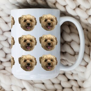 Custom Dog Mug, Personalized Dog Coffee Mug for Pet Lovers Birthday Gift, Custom Pet Mug, Pet Remembrance, Pet Loss, Multiple Dog Face Mug