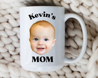 Custom Baby Picture Mug, Personalized Mug with Baby Face Photo, Personalized Baby Face Mug for Grandparents, Photo Mug, Mothers Day Mug Gift