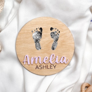 Custom Baby Arrival Announcement Sign, Baby Name With Birth Stats, Baby Name Reveal, Personalized Baby Announcement Sign, Sign for Hospital image 9