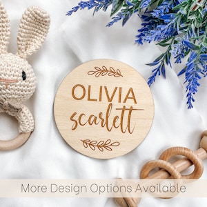 Baby Name Reveal Sign, Personalized Baby Name Announcement Sign, Wooden Name Birth Announcement Sign, Birth Announcement Sign for Hospital
