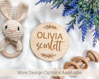 Baby Name Reveal Sign, Personalized Baby Name Announcement Sign, Wooden Name Birth Announcement Sign, Birth Announcement Sign for Hospital