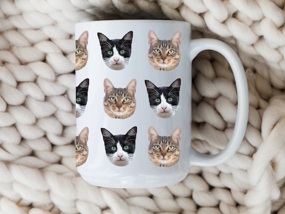 Custom Cat Mug, Personalized Pet Mug, Customizable Cat Coffee Mug, Custom Pet Mug, Pet Lovers Birthday Gift, Pet Remembrance, Pet Loss