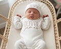 Personalized Embroidered Baby Romper, Custom Baby Name Sweater, Custom Newborn Coming Home Outfit, Infant Onesie Set, Custom Baby Blanket