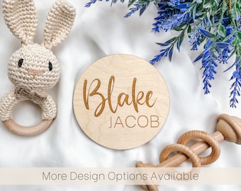 Baby Name Reveal Sign, Personalized Baby Name Announcement Sign, Wooden Name Birth Announcement Sign, Birth Announcement Sign for Hospital