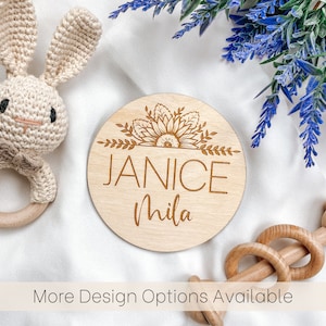 Baby Name Reveal Sign, Personalized Baby Name Announcement Sign, Wooden Name Birth Announcement Sign, Birth Announcement Sign for Hospital