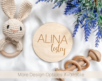 Baby Name Reveal Sign, Personalized Baby Name Announcement Sign, Wooden Name Birth Announcement Sign, Birth Announcement Sign for Hospital